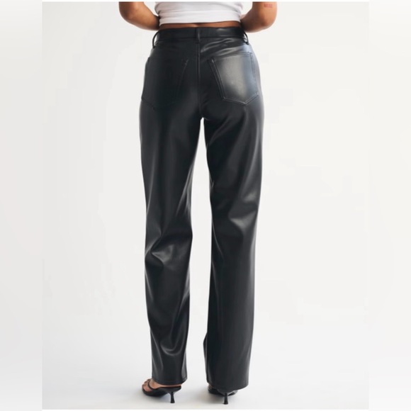 Abercrombie Vegan Leather Pants - Picture 2 of 5